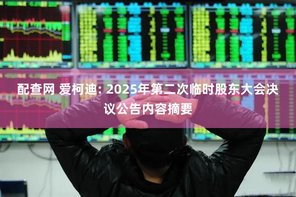 配查网 爱柯迪: 2025年第二次临时股东大会决议公告内容摘要