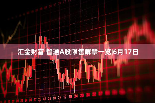 汇金财富 智通A股限售解禁一览|6月17日